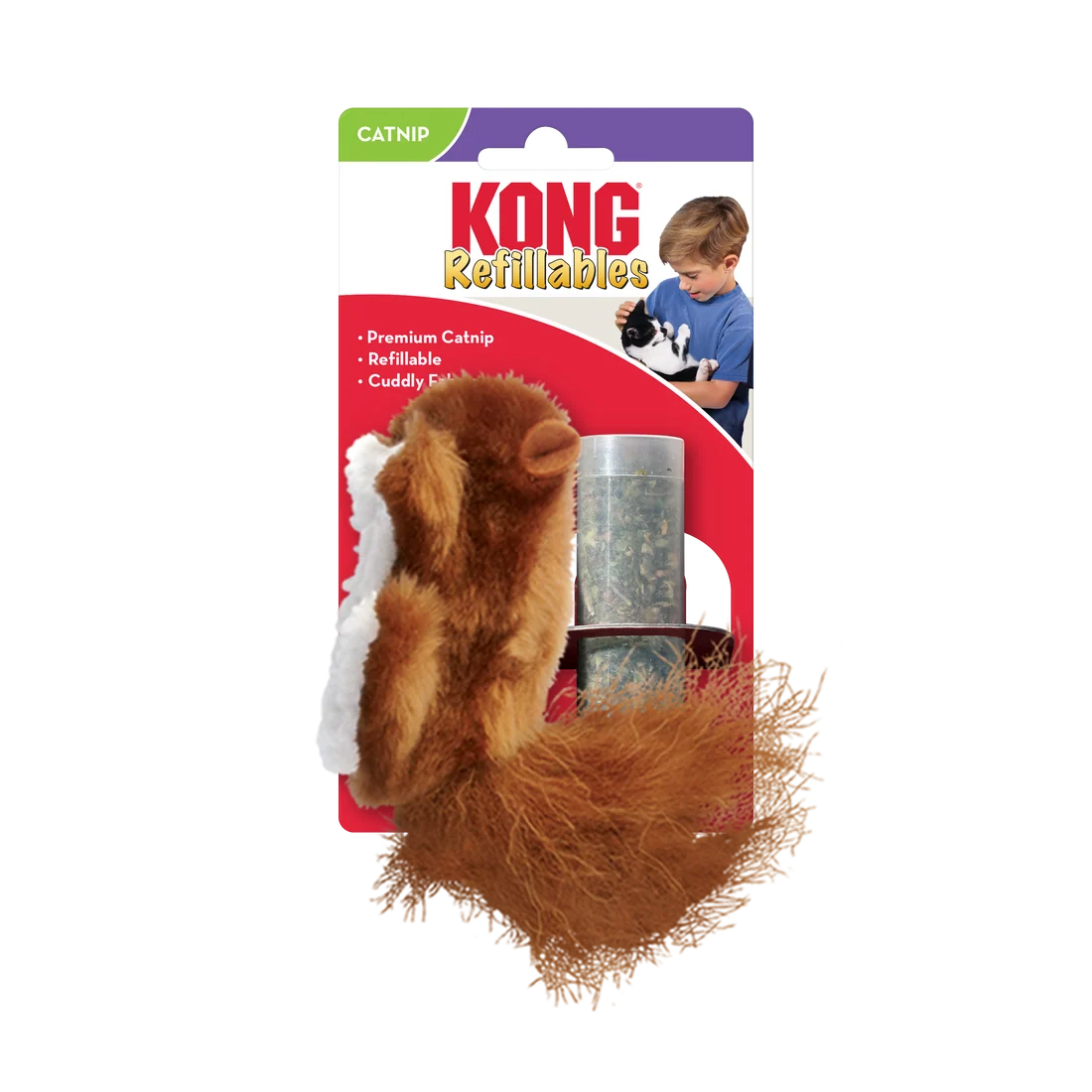 Kong Squirrel With Catnip